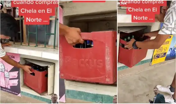 Bodega peruana crea novedoso método para vender cervezas y hace reír a miles en TikTok