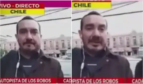 Ladrón intenta robar el celular de un periodista mientras realizaba enlace en vivo