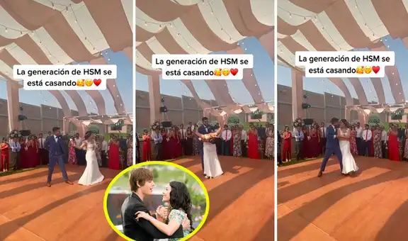 Recién casados asombran en su boda al bailar “Can I Have This Dance” de High School Musical