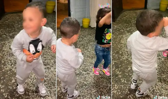 Pareja de niños sorprende con su talento para el baile con una salsa antigua