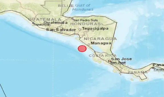 Sismo de magnitud 6,7 sacude Nicaragua y arroja más de 24 réplicas