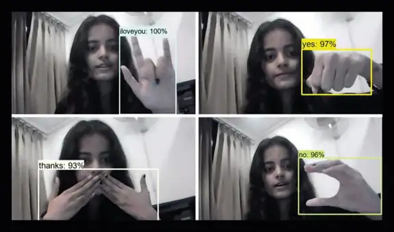 Una estudiante crea inteligencia artificial capaz de traducir lengua de señas