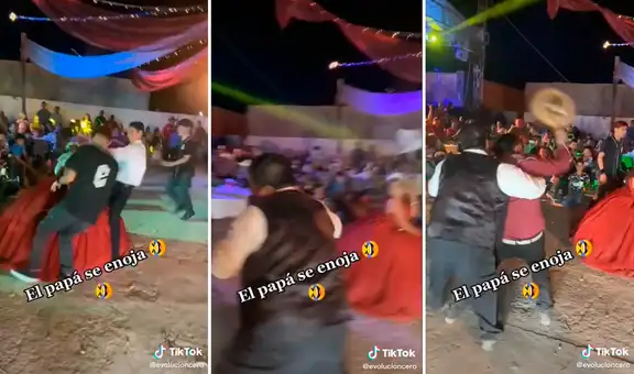 Padre muestra su molestia al ver la coreografía que prepararon en la fiesta de quinceaños de su hija