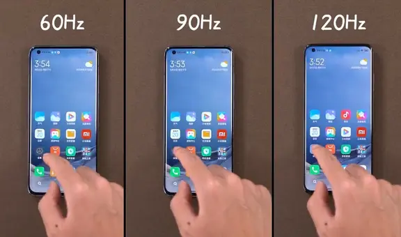 ¿Sabes qué significa que un teléfono tenga una pantalla de 120 Hz, 90 Hz o 60 Hz?