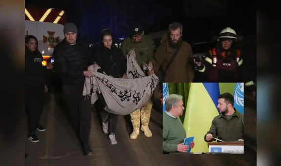 Rusia bombardea Kiev durante visita del secretario general de la ONU