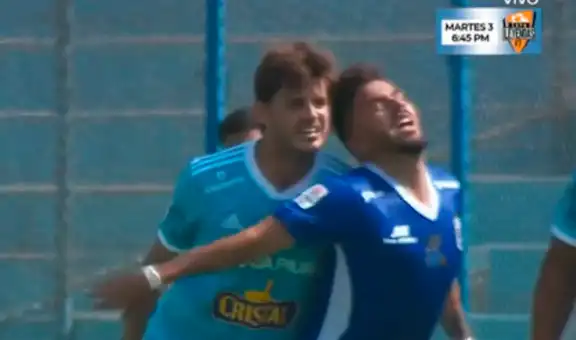 Los celestes con uno menos: Merlo recibió tarjeta roja tras infantil falta contra Víctor Cedrón