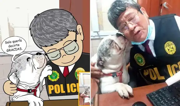 Max, el perrito maltratado que ‘agradeció’ entre lamidas a la Policía por salvarlo