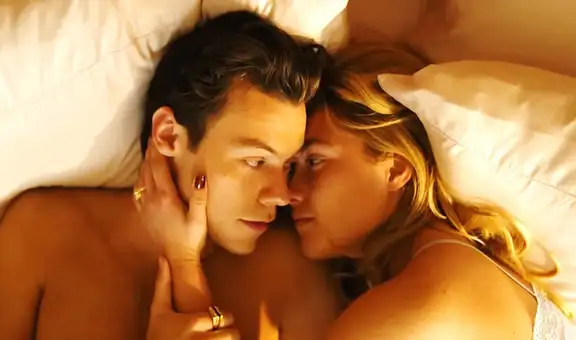 Harry Styles y Florence Pugh incendian redes con erótico tráiler de “Don’t worry darling”