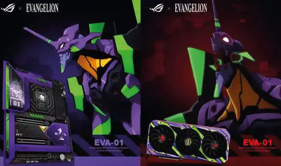 ASUS y Evangelion se unen para lanzar una tarjeta gráfica basada en el anime
