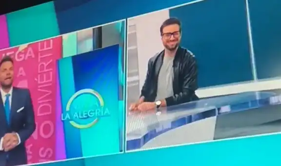 Presentador de televisión comete divertido blooper en vivo y bromea con su propio error