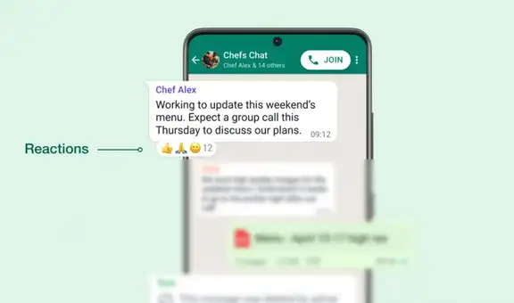 WhatsApp: aprende a reaccionar dentro de los chats