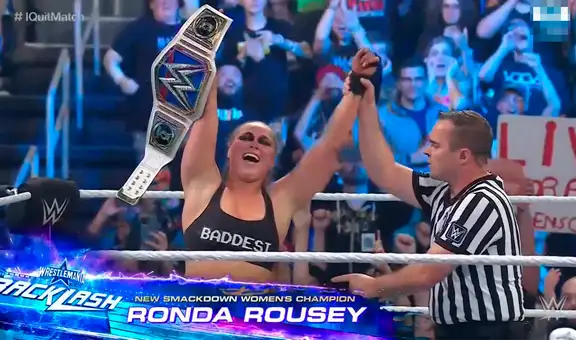 Ronda Rousey derrota a Charlotte y gana el Campeonato Femenino de SmackDown por primera vez
