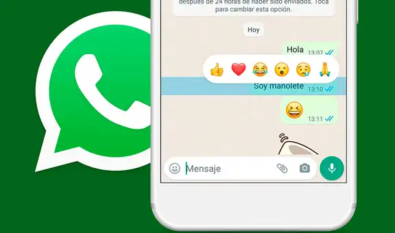WhatsApp ya trabaja en mejoras para las reacciones con emojis a los mensajes
