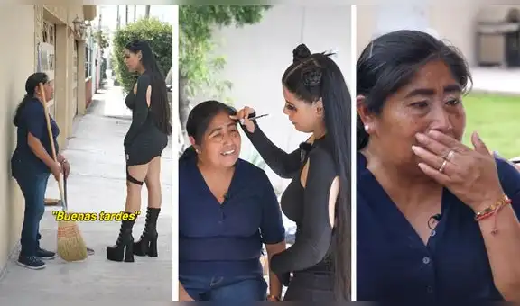 Tiktoker se conmueve con la historia de madre trabajadora que revela entre lágrimas su pena