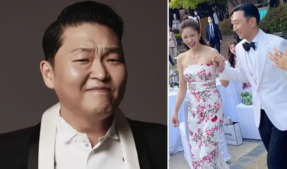 PSY cantó en la boda de Son Dam Bi y esposo de la famosa sorprendió con pasos de baile