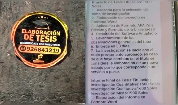 Tesis al paso: cobran hasta S/ 3.000 por realizar investigaciones académicas