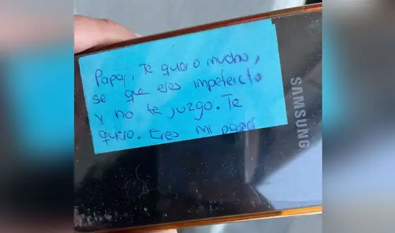 “Te quiero, eres mi papá”: niño deja mensaje a su padre que iba a una entrevista de trabajo