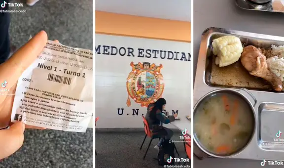 Sanmarquina comparte en TikTok su experiencia de almorzar en el comedor estudiantil de la UNMSM