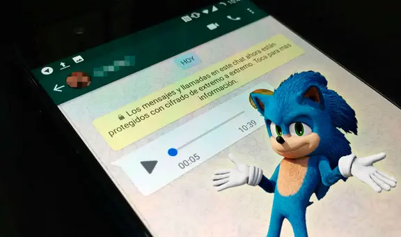 WhatsApp: aprende a enviar audios con la voz de Sonic sin instalar apps extrañas