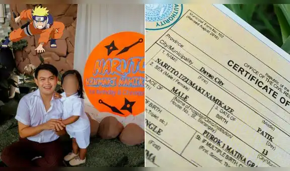 Padre ‘otaku’ registra a su hijo con el nombre de Naruto Uzumaki Namikaze y se hace viral