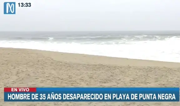 Punta Negra: hombre de 35 años desapareció en la playa