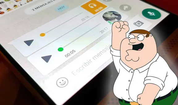 WhatsApp: entérate cómo enviar audios con la voz de Peter Griffin y sin descargar ninguna app