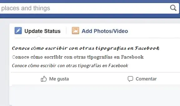 Facebook: así podrás cambiar la tipografía en tus publicaciones y sin instalar apps extrañas