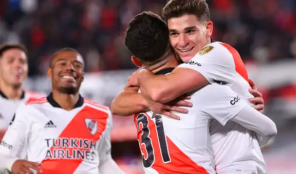 ¡Paseo en el Monumental! Álvarez reventó el arco de Campos y marcó el 8-0 para River Plate