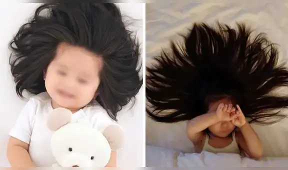 Baby Chanco, la bebé que nació con abundante cabello y se volvió modelo de grandes marcas