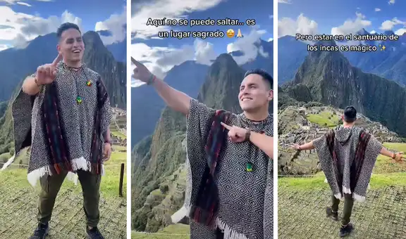 Influencer boliviano respeta las reglas del santuario de Machu Picchu y miles lo aplauden
