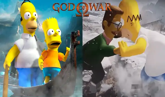 God of War: crean mod para jugar con los personajes de “Los Simpson”, con sus mismas voces