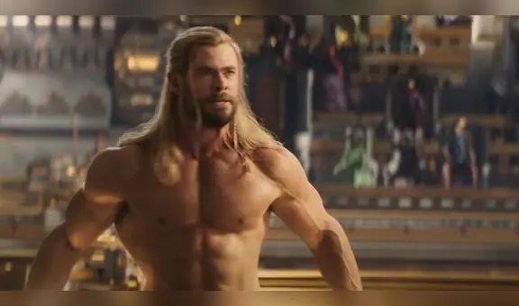 “Thor: love and thunder”: escena sin camisa de Chris Hemsworth es la parte más reproducida del tráiler