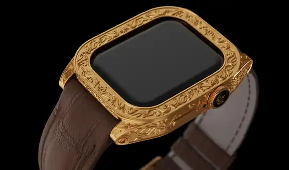El Apple Watch 7 más caro del mundo que está cubierto en oro de 18 quilates