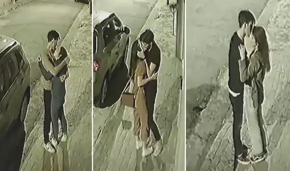Cámara de vigilancia captó tiernos momentos de una pareja y su historia se hizo viral