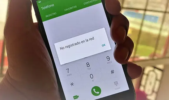 ¿Qué hacer si en mi teléfono aparece el error “no registrado en la red”?