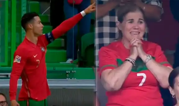 ¡Qué momento! Cristiano marcó un doblete en 4 minutos y su madre se emocionó hasta las lágrimas