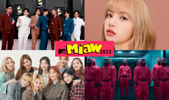 MTV Miaw 2022: ¿cómo votar por BTS, Lisa, “El juego del calamar”, TWICE y más íconos asiáticos?