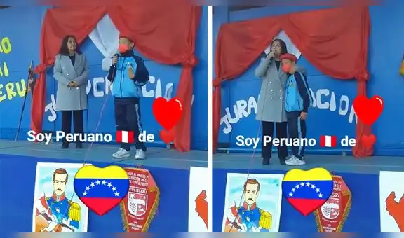 Niño venezolano recita conmovedor poema por el Día de la Bandera: “Peruano de corazón”