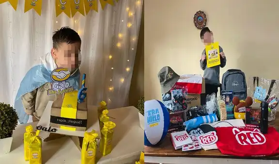 Niño festeja su cumpleaños con temática de Mercado Libre y recibe un regalo de la empresa