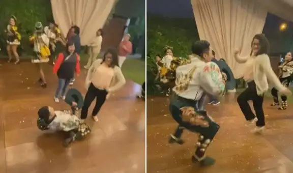 Joven reta a bailarines profesionales de caporales y sorprende con sus increíbles pasos