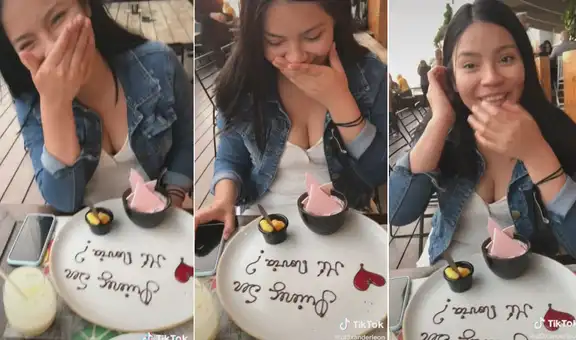 Joven realiza una romántica propuesta a su novia, pero ella tiene singular respuesta