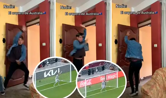 Joven se burla del ‘baile’ que hizo el arquero australiano durante penales contra Perú 
