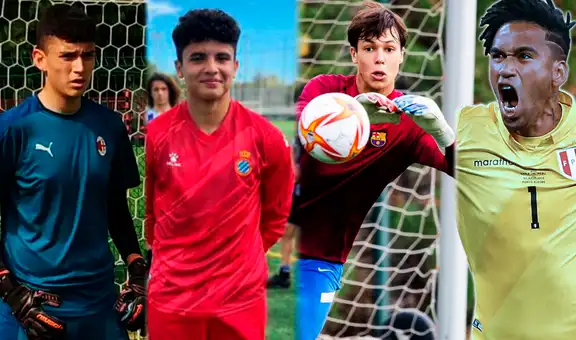 Desde el AC Milan, Barza y Espanyol: jóvenes porteros peruanos que podrían tapar en la selección