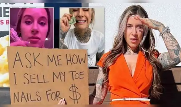 Mujer gana miles de dólares al mes vendiendo uñas de los pies, pantalones y hasta saliva