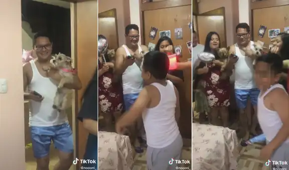 Familia sorprende a una joven con emotiva ‘serenata’ a la medianoche por su cumpleaños