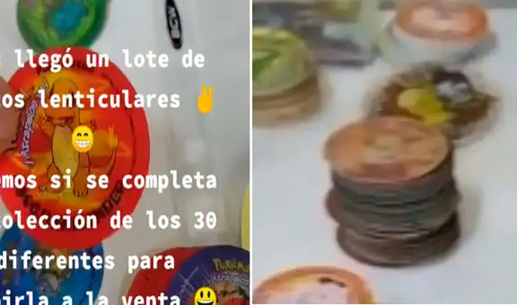 Joven muestra toda su colección de taps de Pokemón y los pone a la venta