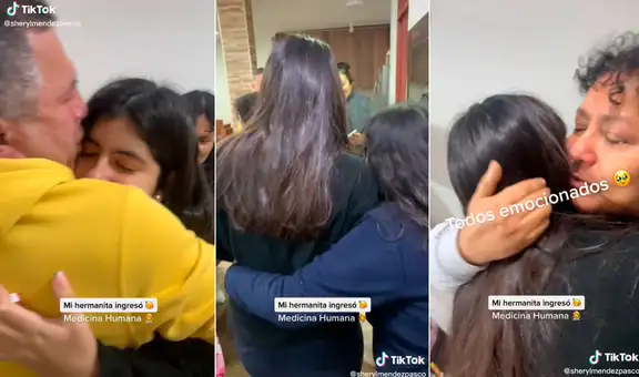 Lágrimas de orgullo: Familia llora de alegría tras enterarse de ingreso de joven a la universidad