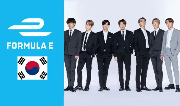 BTS y la Fórmula E: idols k-pop serán embajadores del evento deportivo en Corea