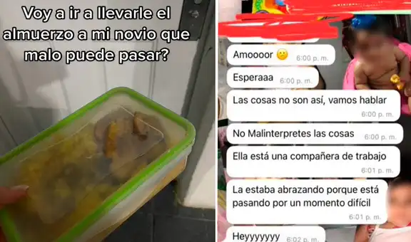Quiso sorprender a su pareja llevándole comida al trabajo, pero la encontró con otra mujer
