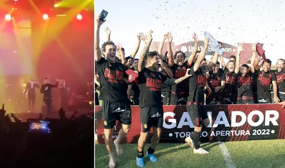 Rodrigo Tapari, exvocalista de Ráfaga, cantó barras del FBC Melgar durante concierto en Arequipa